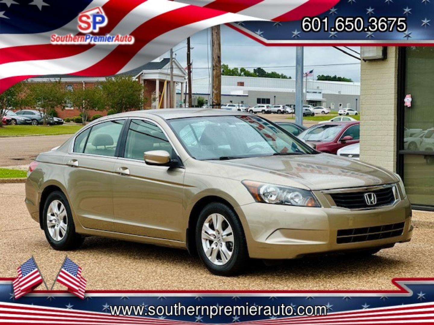 2008 TAN HONDA ACCORD LX-P (JHMCP26448C) , located at 922 W. Beacon St., Philadelphia, MS, 39350, (601) 650-3675, 32.770447, -89.127151 - Photo#0